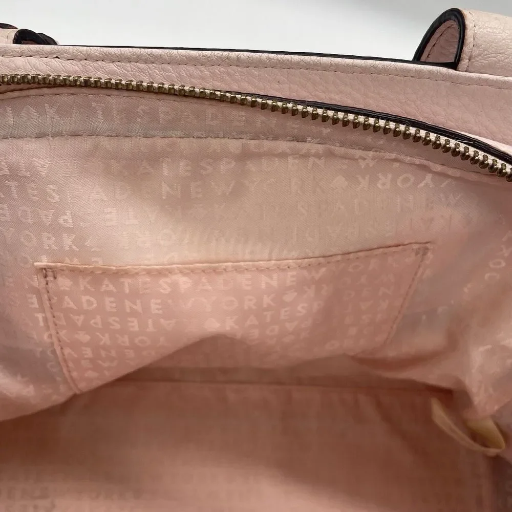 Kate‎ Spade Dominique Pink Leather Street Pebble Purse Handbag Shoulder Strap